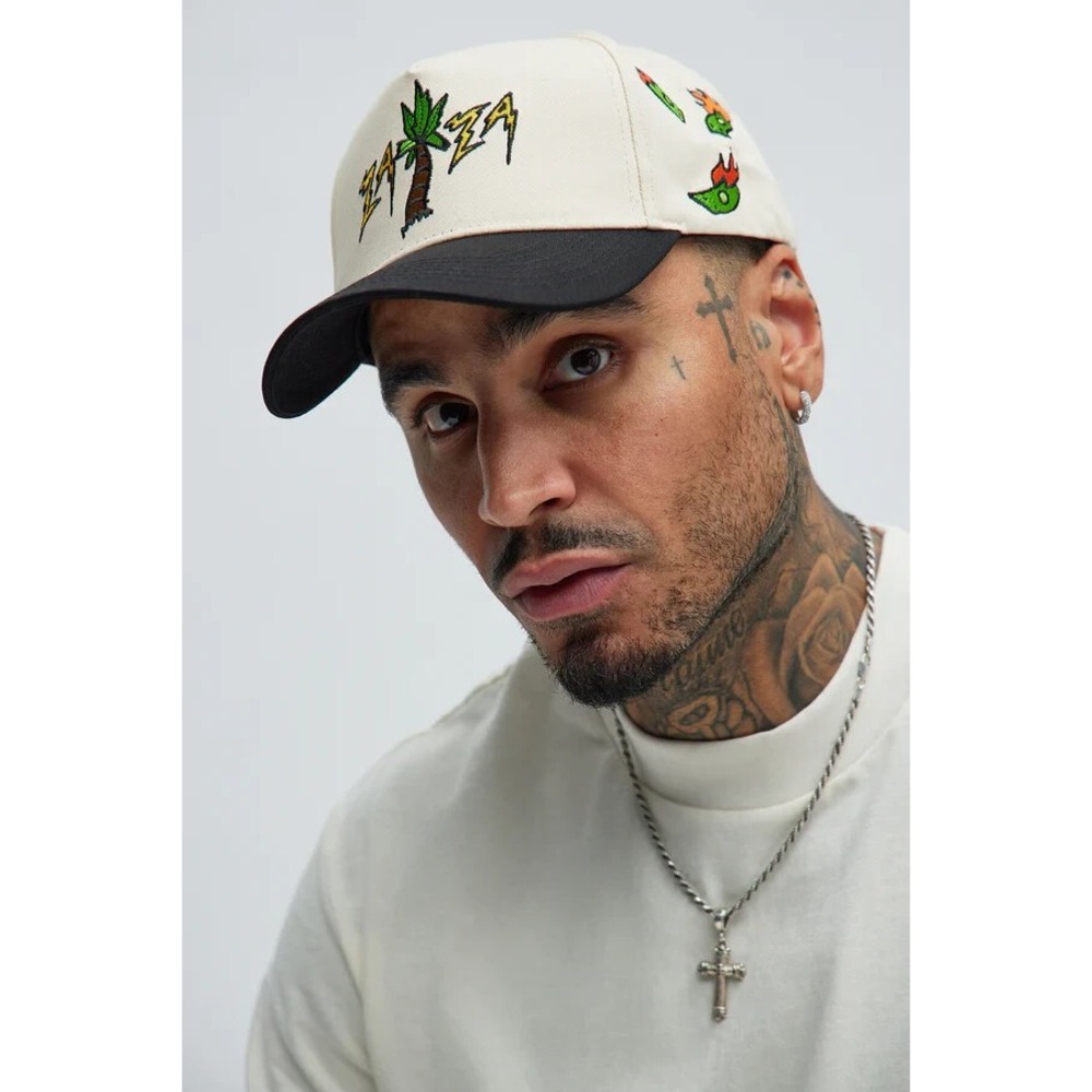 Boss Zaza Palm Men Leaf Snapback Hat Tan A000725